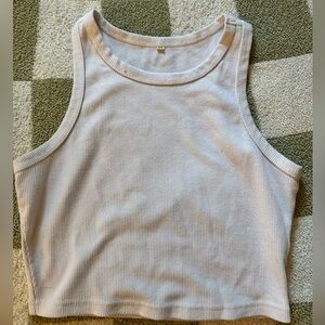White cropped tank top Small
